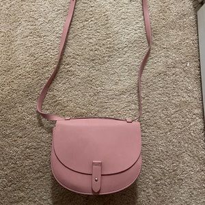 Pink cross body bag